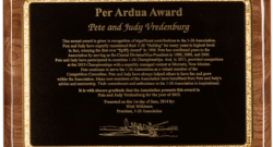 2013 1-26 Association Per Ardua Award Pete and Judy Vredenburg
